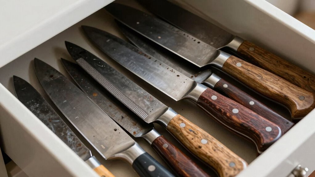 organize knives for safety
