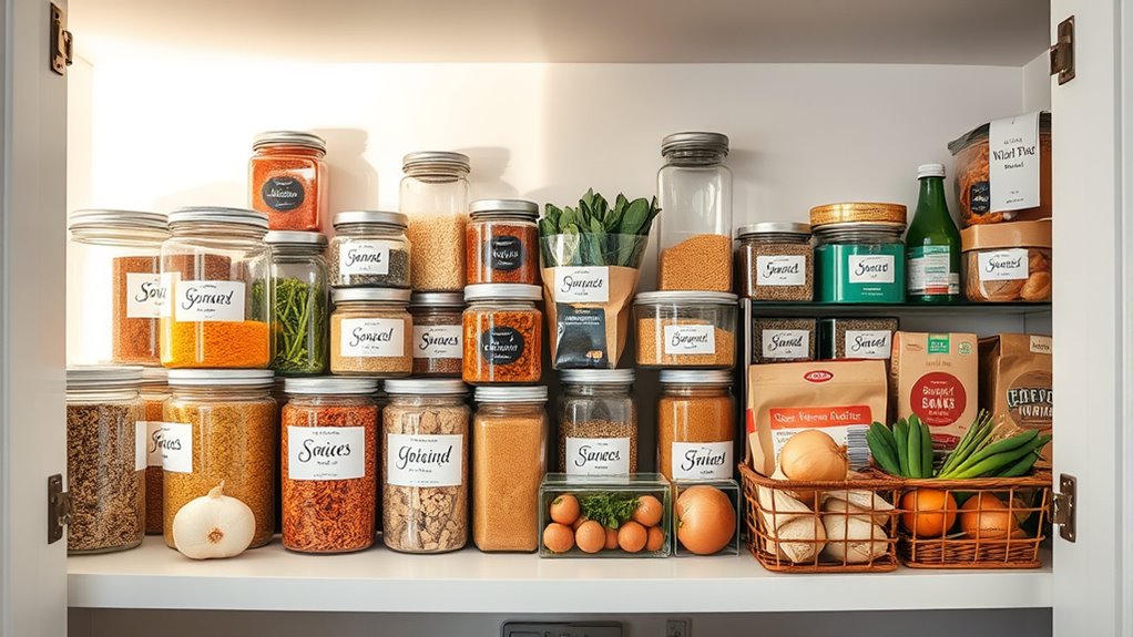 organized pantry for efficiency