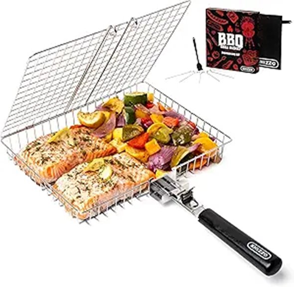 Shizzo Grill Basket Set for Outdoor Barbecue
