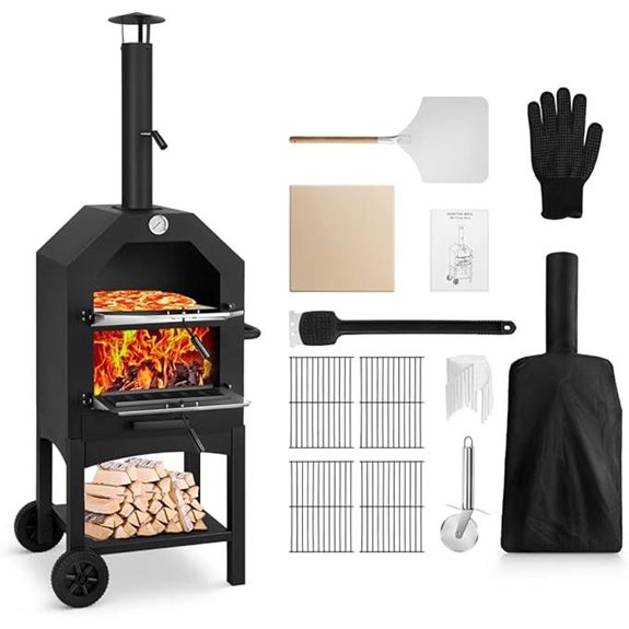 EDOSTORY Outdoor Wood-Fired Pizza Oven Kit