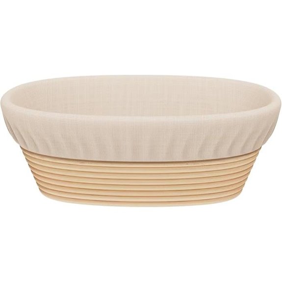Sondiko Oval Bread Proofing Basket with Liner