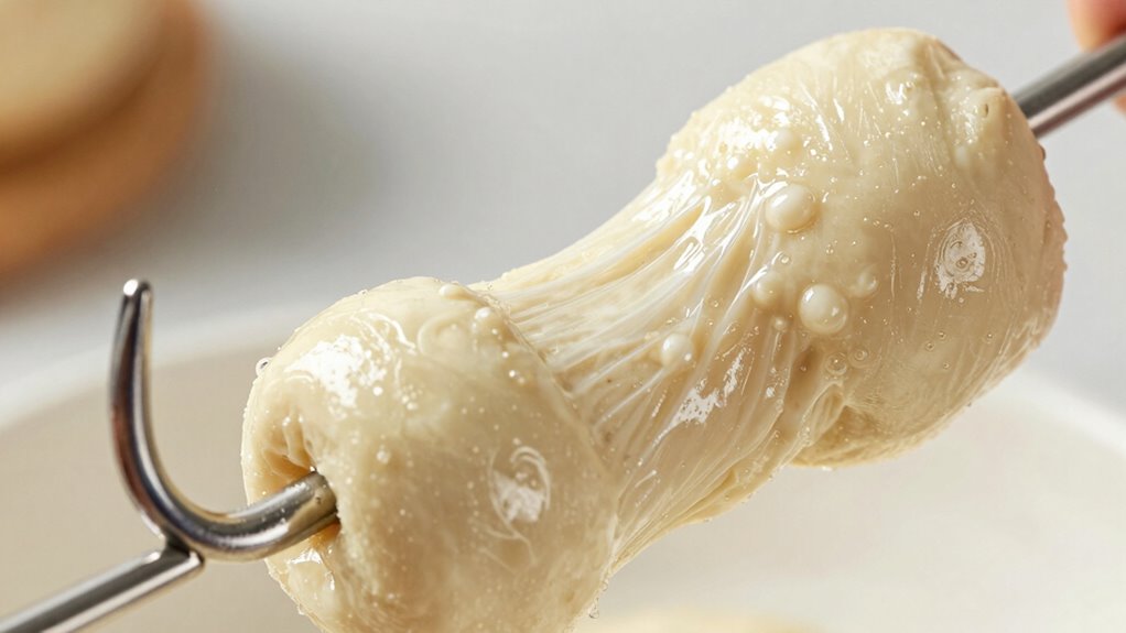 over elastic dough climbing