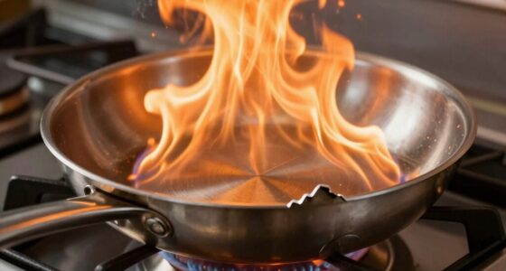 pan warping due to thermal shock