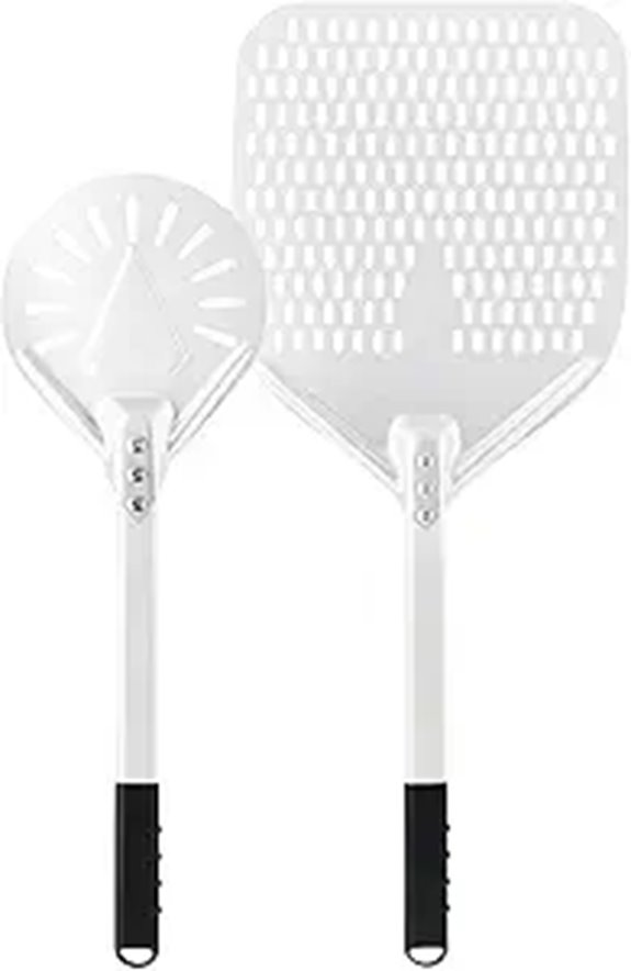 Perforated Pizza Peel Set with Metal Handle