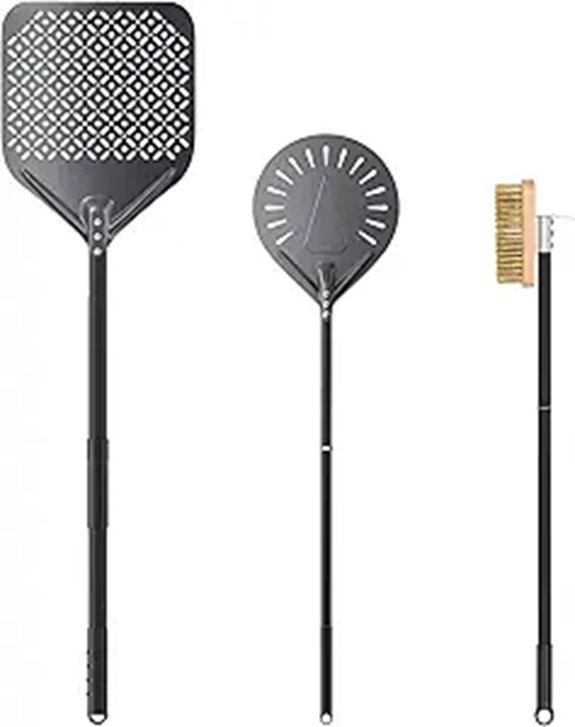 3-Piece Pizza Oven Kit with Peel and Brush