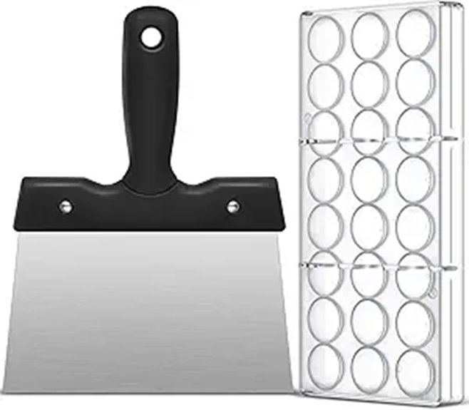 Baderke Polycarbonate Chocolate Molds with Scraper