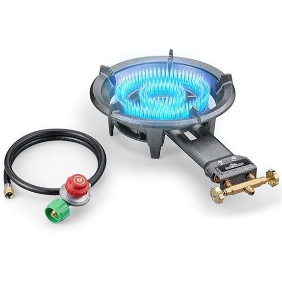 Propane Wok Burner Portable Cast Iron Camping Stove