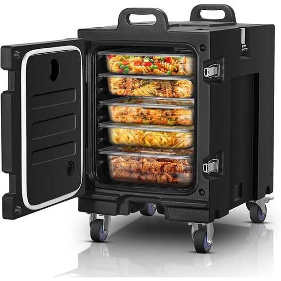Catering Food Warmer with Wheels and Handles