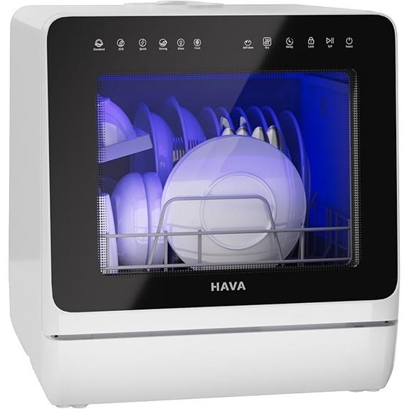 HAVA 2025 Portable Countertop Dishwasher with Water Softener
