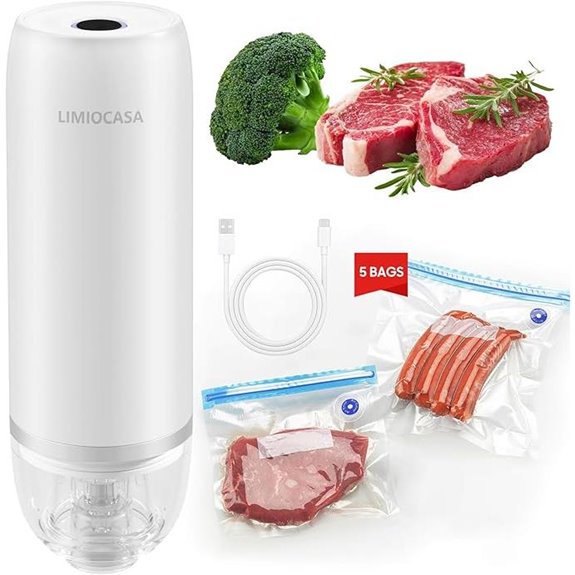 Compact Handheld Vacuum Sealer for Food Preservation