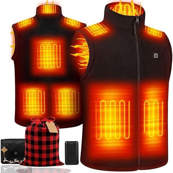 portable heated vest with battery