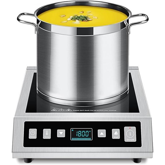 AMZCHEF Portable Induction Cooktop with Timer and LCD