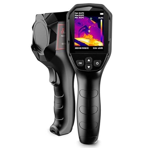 Handheld Thermal Camera with Infrared & Temperature Alarm