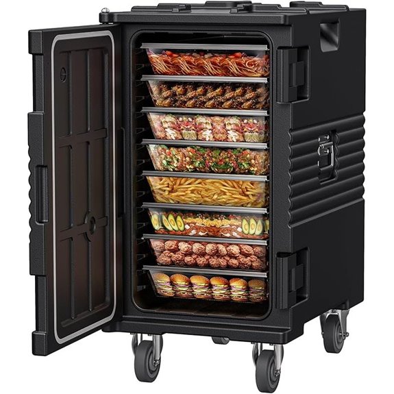 127QT Non-Electrical Food Warmer with Casters