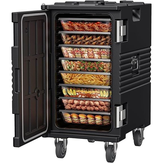127QT Non-Electrical Catering Food Warmer with Casters