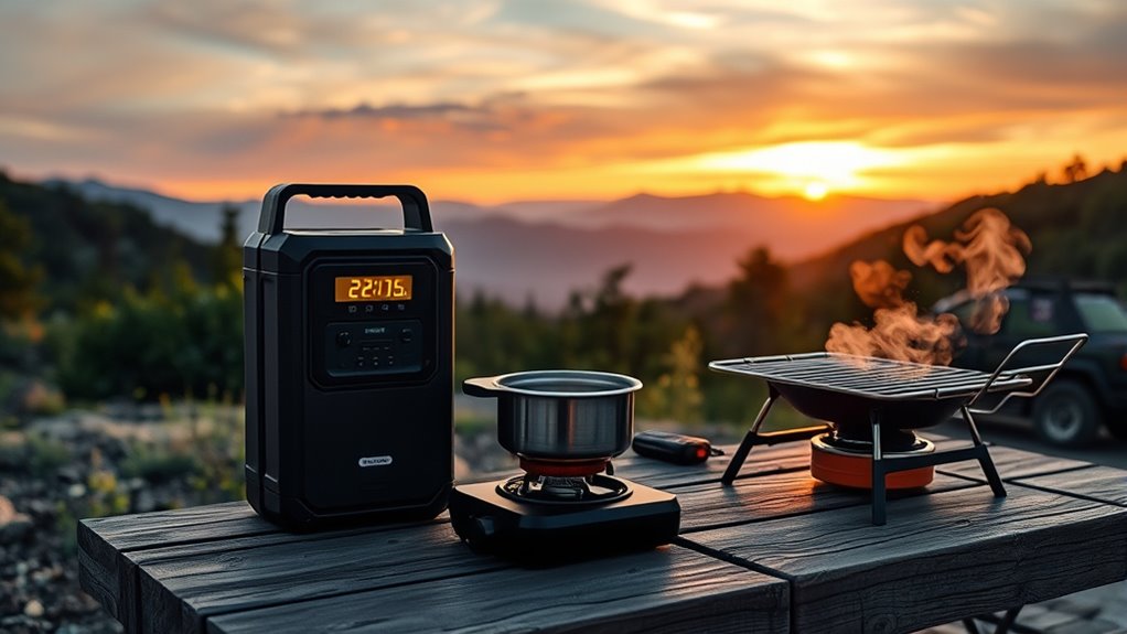 portable outdoor cooking power