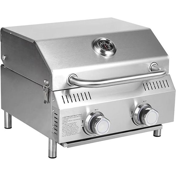 Bestfire 2-Burner Portable Gas Grill for Outdoors
