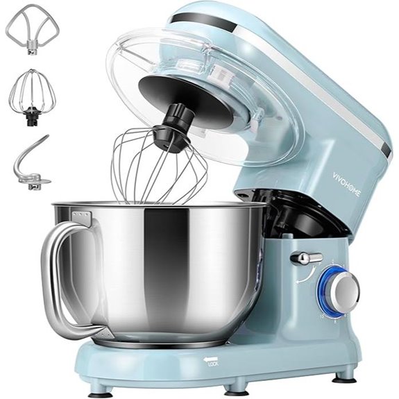 VIVOHOME 660W 10-Speed 6-Quart Stand Mixer