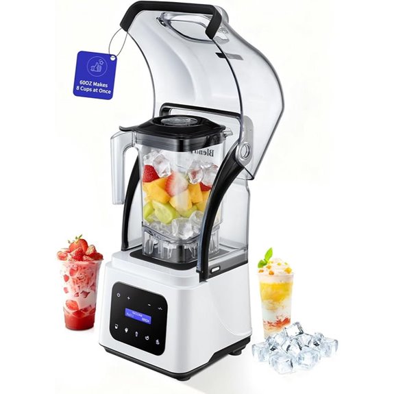 Commercial 2200W Blender with 9-Speed & 60oz Pitcher