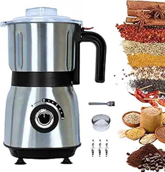 Versatile 500W Electric Kitchen Grinder with Steel Blades