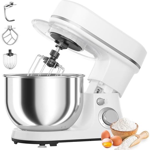 800W Stand Mixer with 5.3QT Bowl and Accessories