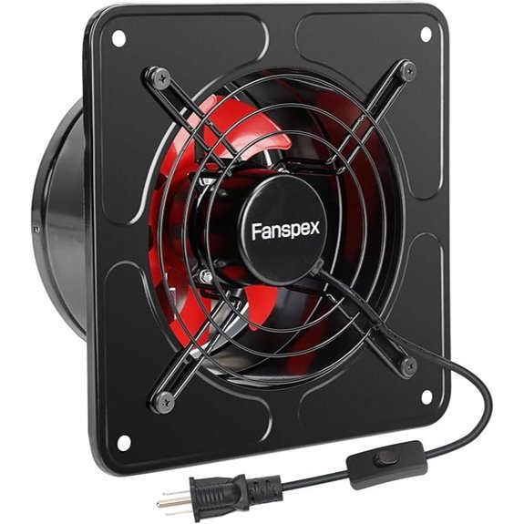 10 High Velocity Wall Exhaust Fan for Ventilation