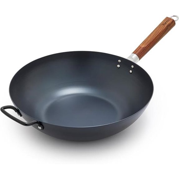 GreenPan Carbon Steel Wok 14-Inch Pre-Seasoned Induction Ready