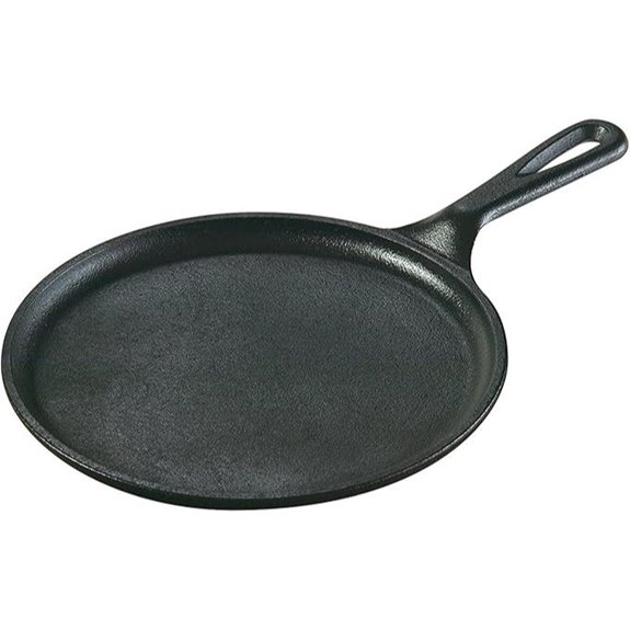 Lodge 8-Inch Pre-Seasoned Cast Iron Griddle Pan