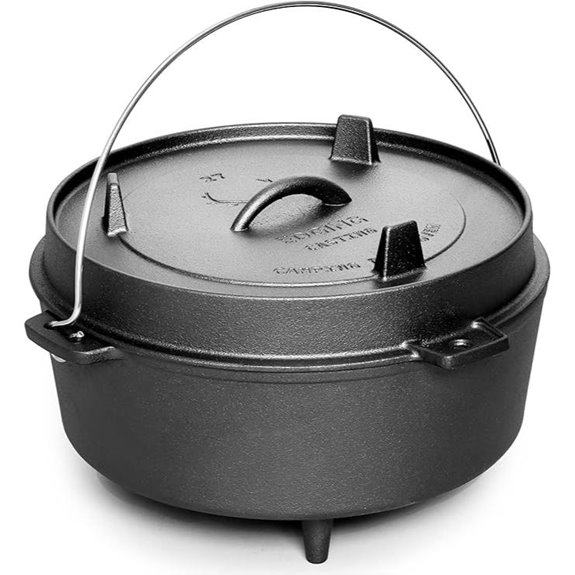 Pre-Seasoned Cast Iron Dutch Oven with Lid