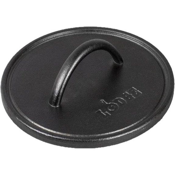 Lodge 8-Inch Pre-Seasoned Cast Iron Griddle Press