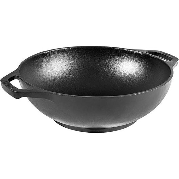 Lodge 6.25-Inch Pre-Seasoned Cast Iron Wok