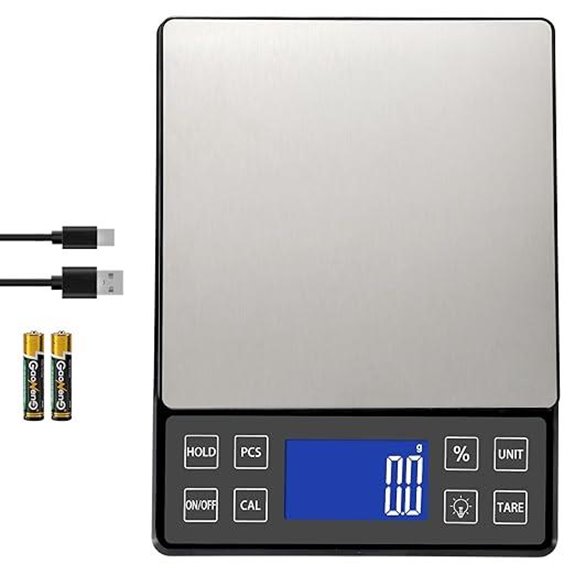 Digital Kitchen Scale with Tare & Percentage Functions