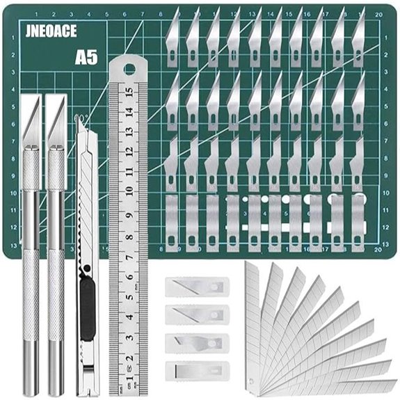 Jneoace Precision Exacto Knife Kit with 40 Blades