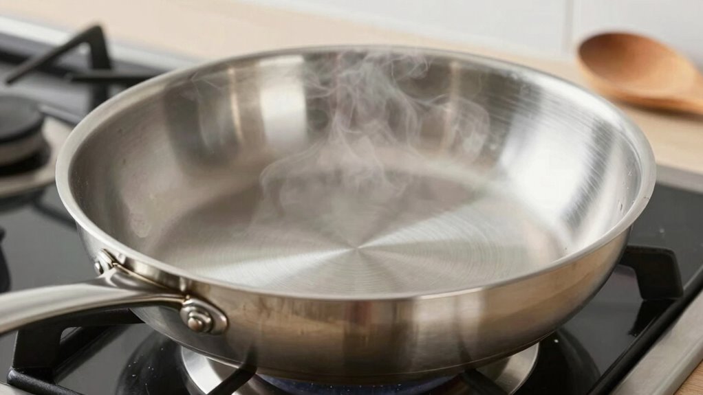 preheat pan warm ingredients