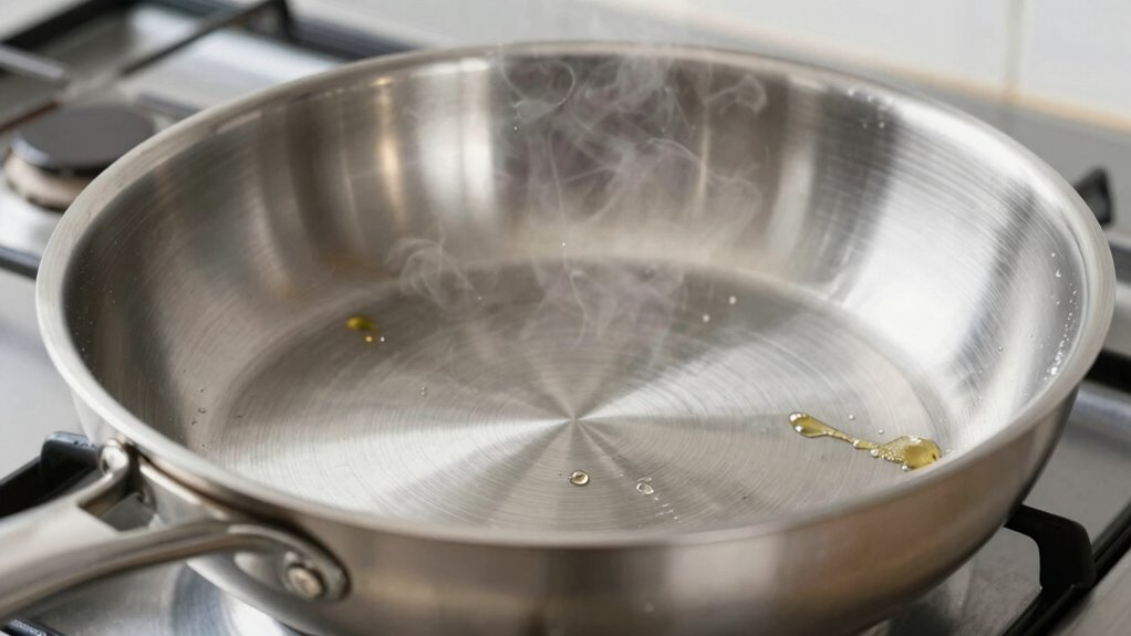 preheat stainless steel properly