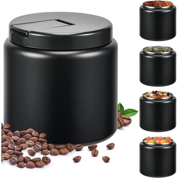 Premium Stainless Steel Coffee Canister (26oz)
