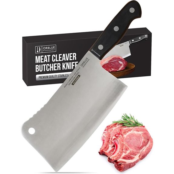 Orblue Premium 7-Inch Meat Cleaver Knife