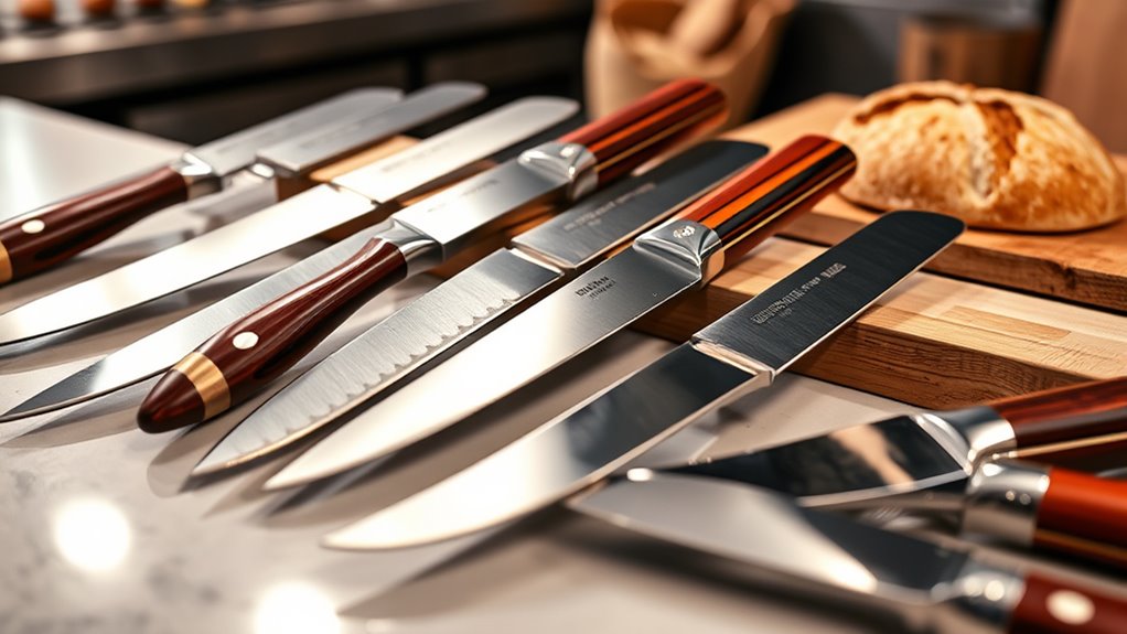 premium bread knife selection