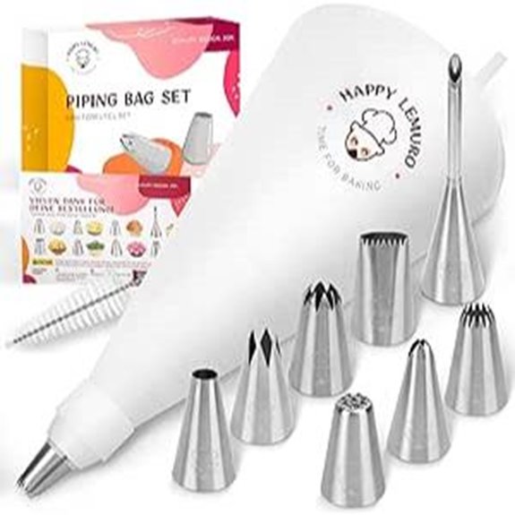 Premium Reusable Piping Bags & Tips Set for Cake Decorating