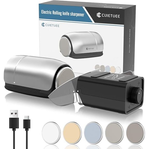 Electric Knife Sharpener Kit with Premium Discs