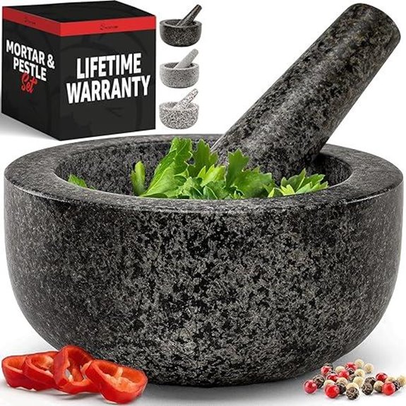 Priority Chef Granite Mortar and Pestle Set