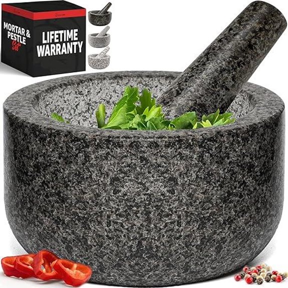 Priority Chef Granite Mortar and Pestle Set