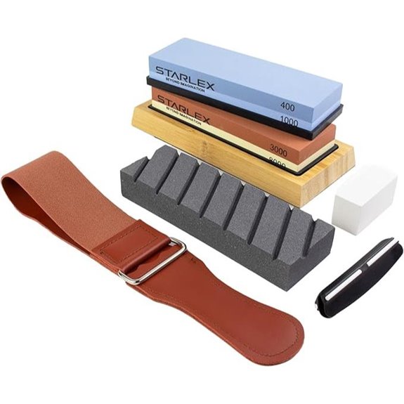 Premium Knife Sharpening Stone Set with Accessories