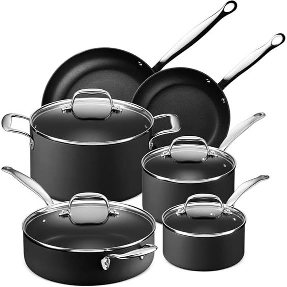 Legend Slick 10-Piece Nonstick Cookware Set
