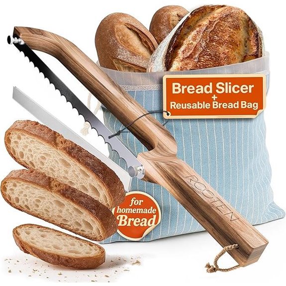 Premium Sourdough Bread Slicer with Reusable Bread Bag