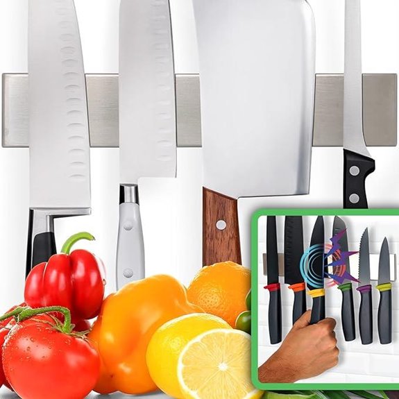 Premium Stainless Steel Magnetic Knife Holder