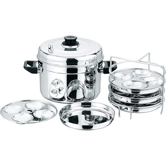 Vinod Idli Dhokla Cookers - Premium Stainless Steel (Multi Cooker 4 Tier)