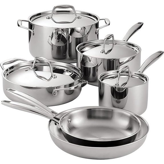 Tramontina Signature Tri-Ply Stainless Steel Cookware Set