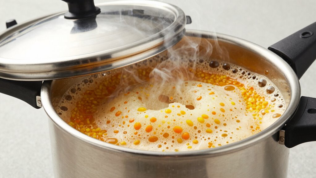 pressure causes foam formation