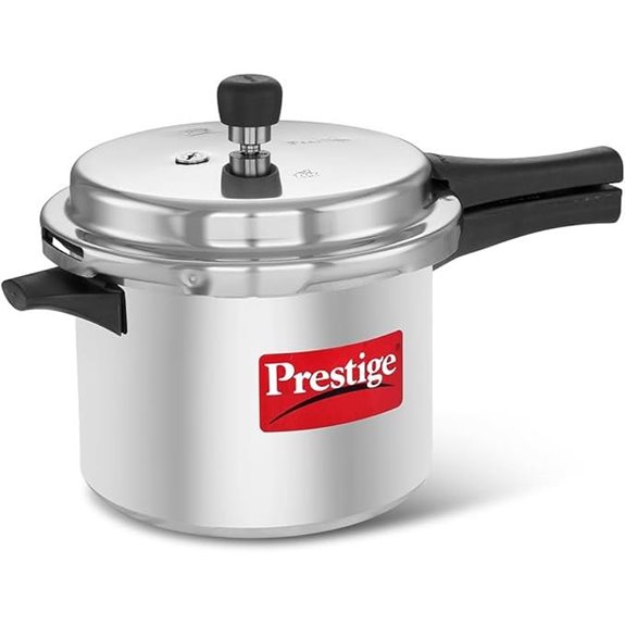 Prestige Popular Aluminum Pressure Cooker 5 L Silver